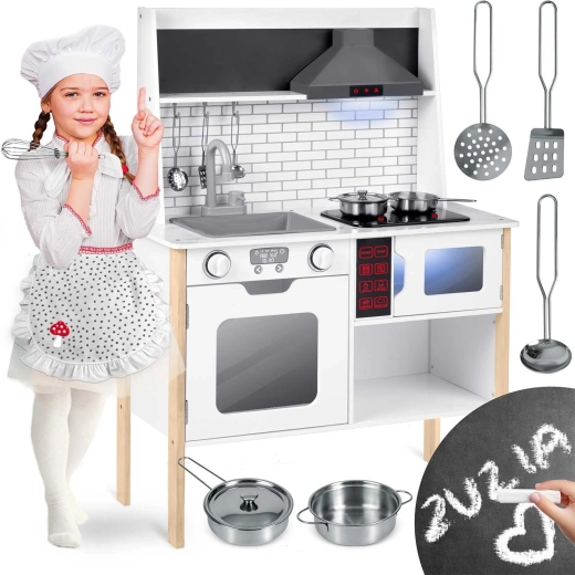 Drewniana interaktywna kuchnia dla dzieci RICOKIDS RC-846
