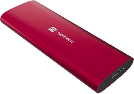 Natec Rhino M.2 NVMe Lite zewnętrzna aluminiowa obudowa na SSD, ruby red