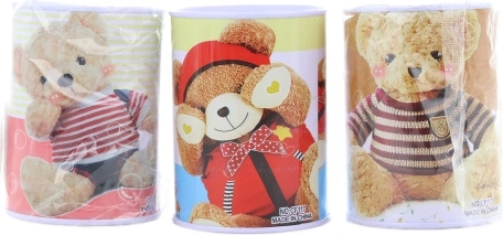 Metalowa skarbonka dla dzieci, mix motywów