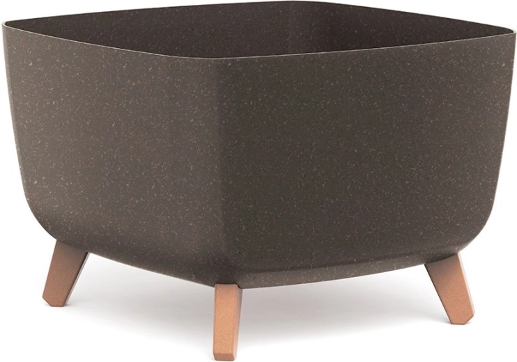 Donica Gracia Square Eco Wood 39 × 39 cm kawa