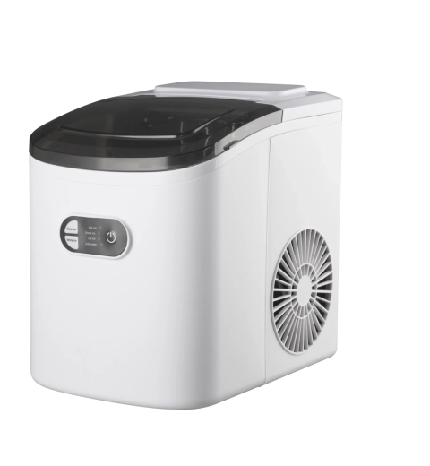 Kostkarka do lodu – biały, kompaktowy model nablatowy