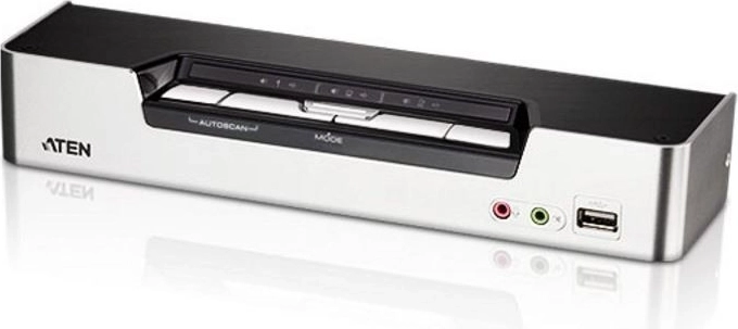 4‑portowy przełącznik HDMI USB 2.0 KVMP z audio