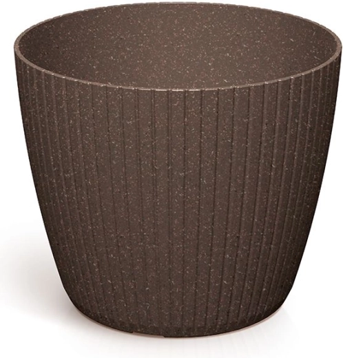 Doniczka Lamia Eco Wood 17,8 cm kawa