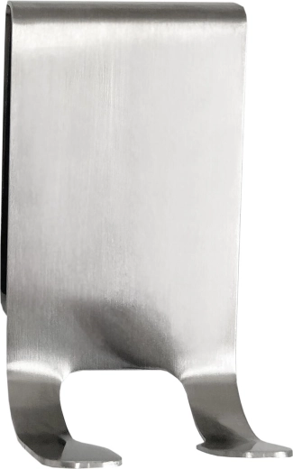 Hak na drzwi prysznicowe ze stali nierdzewnej, srebrny, 8 × 4,5 × 1,5 cm