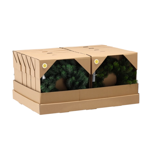 Świąteczny wieniec sosnowy 35 cm z oświetleniem LED