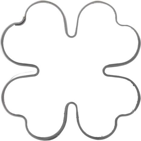 Nierdzewna foremka do wykrawania – czterolistna koniczynka