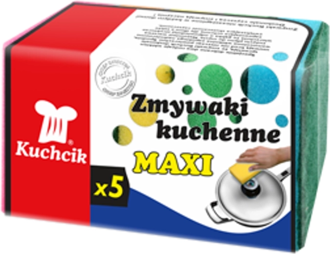 Gąbki kuchenne Kuchcik Maxi – zestaw 5 szt.