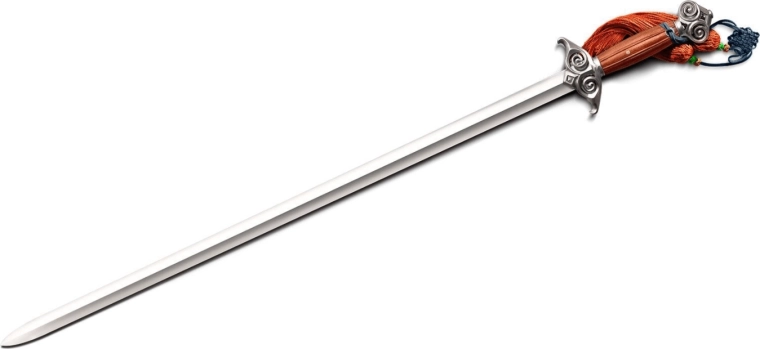 Cold Steel Chinese Leaf Gim chiński miecz 84,5 cm z palisandrową rękojeścią i drewnianą pochwą