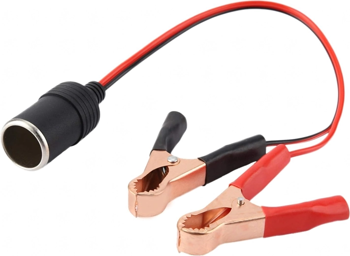 Adapter do gniazda zapalniczki z krokodylkami 12/24 V
