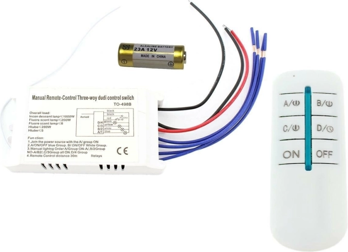 AG132B WŁĄCZ/WYŁĄCZ WŁĄCZ/WYŁĄCZ 230V 4 KANAŁY