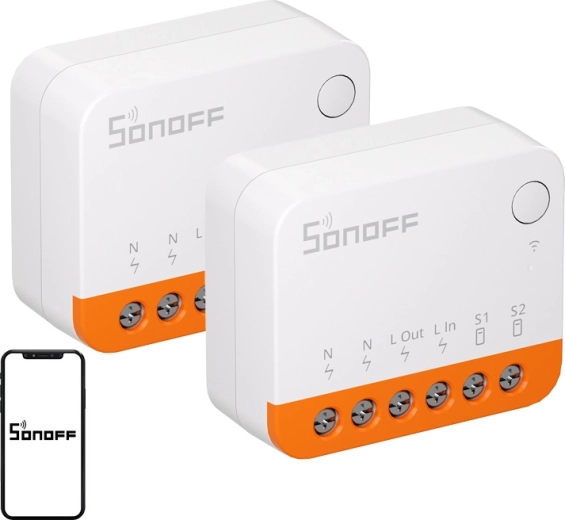 Sonoff MINIR4 Extreme – inteligentny przełącznik Wi‑Fi (2 szt.)
