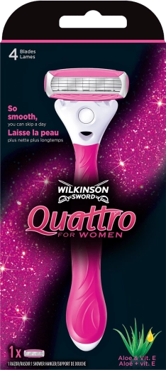 Damska maszynka do golenia WILKINSON QUATTRO FOR WOMEN + 1 głowica