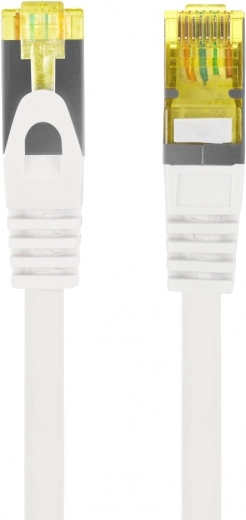 Kabel patch LAN Lanberg Cat6a S/FTP LSZH CU 0,5 m biały - 1 szt.