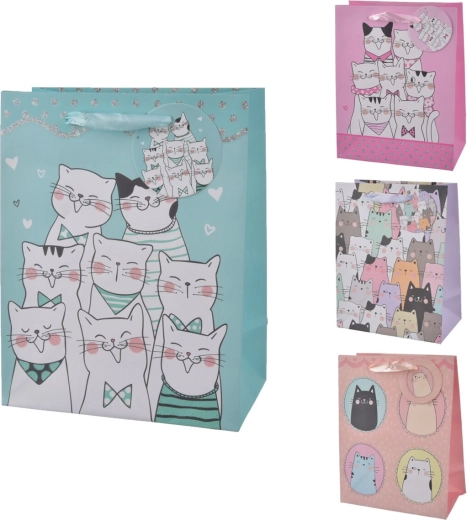 Torba prezentowa CAT 18 × 10 × 23 cm (mix 4 wzorów)