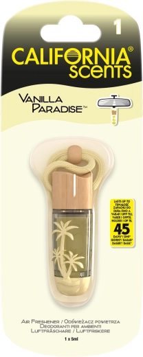 Wiszący odświeżacz powietrza CALIFORNIA SCENTS Vanilla Paradise