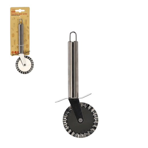 Nierdzewne radełko do ciasta z falistym kółkiem