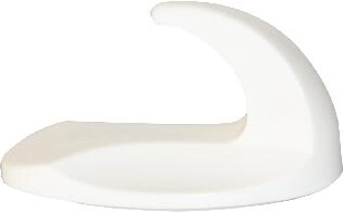 Samoprzylepne owalne haczyki, białe, 2 szt.