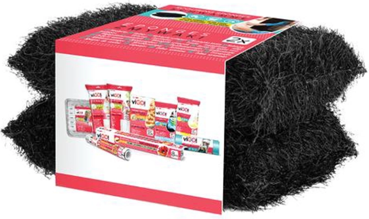 VIGO! czarne gąbki do naczyń 2 szt.