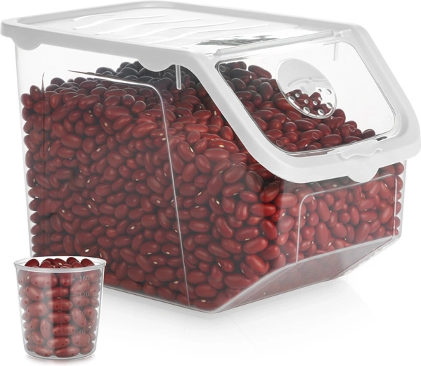 Przezroczyste pojemnik z pokrywką na owoce i warzywa 12 l