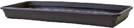 Plastowa podstawka pod skrzynkę Lobelia 40 cm brązowa