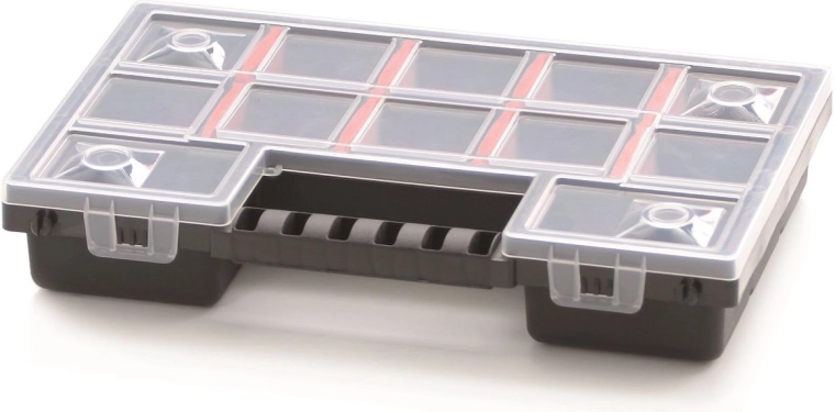 Plastowy organizer z 12 przegródkami NORS