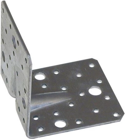 Stalowy kątownik z przetłoczeniem 90 × 130 × 130 mm do ciężkiego kotwienia
