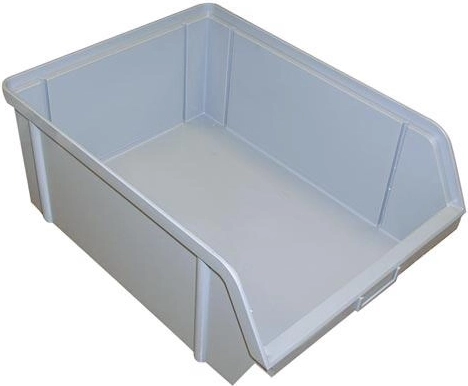 Pojemnik magazynowy skośny 200 × 150 × 122 mm, 10 kg, szary