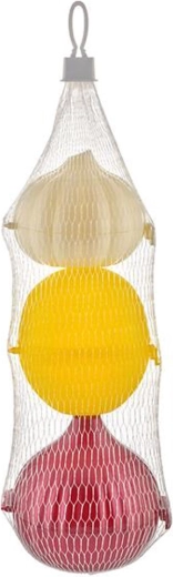 Zestaw mini plastikowych pojemników na czosnek, cebulę i cytrynę (3 szt.)