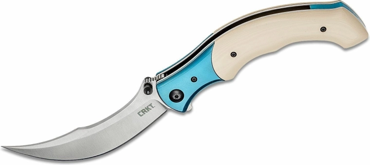 CRKT Ritual Ivory Blue składany nóż kieszonkowy 11 cm