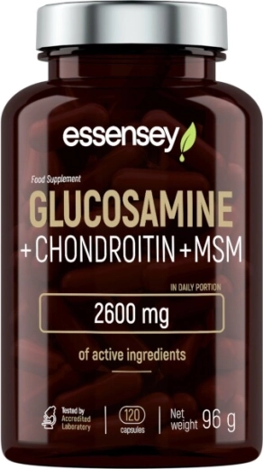 Essensey glukozamina + chondroityna + MSM (120 kapsułek)
