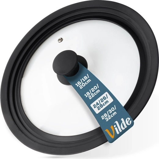 Uniwersalna szklana pokrywka silikonowa 24/26/28 cm