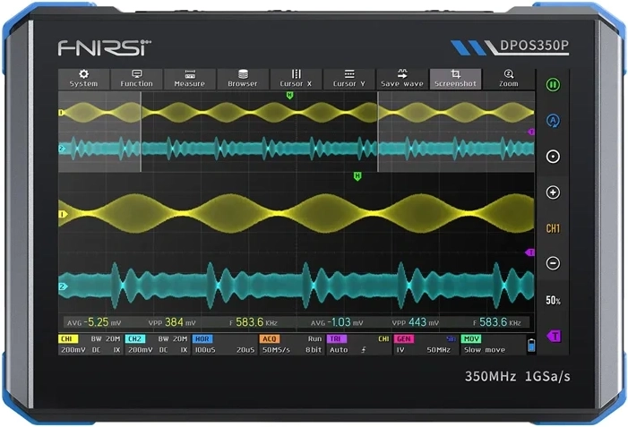 Fnirsi DPOS350P cyfrowy oscyloskop 4 w 1