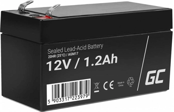 Akumulator ładowalny AGM 12V 1,2Ah Bezobsługowy akumulator do UPS ALARM