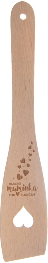 Drewniana łopatka kuchenna prosta 30 cm „NAJLEPSZA MAMA”