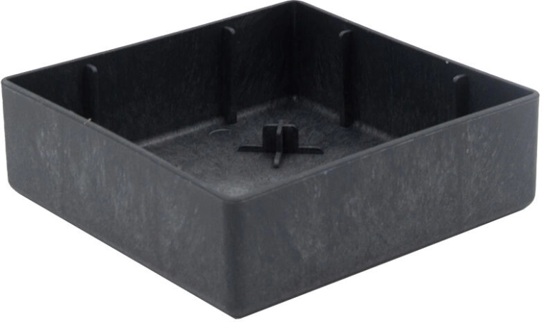 Miska Flexi Element 13 × 13 × 4 cm – plastikowa wkładka do podwyższanych grządek i donic