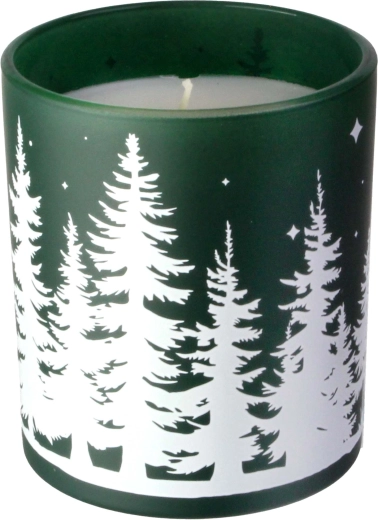 Świeca zapachowa w szkle Choinka 8 × 9 cm, 206 g