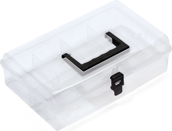 Plastowy organizer NUN z przezroczystą pokrywą 295 × 180 × 85 mm