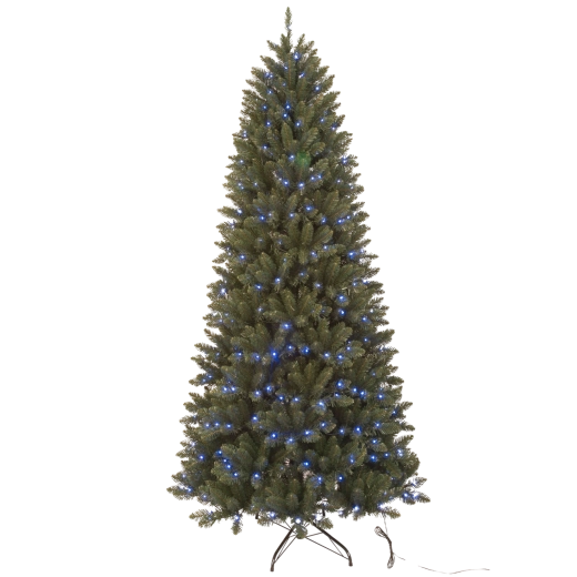 Sztuczna choinka świąteczna 210 cm zielona smart LED multicolor - 1 szt.