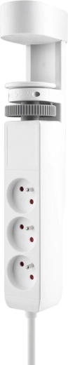 Solight przenośne gniazdo stołowe z mocowaniem zaciskowym 3× 230 V + USB-A oraz 2× USB-C PD, 2 m, białe