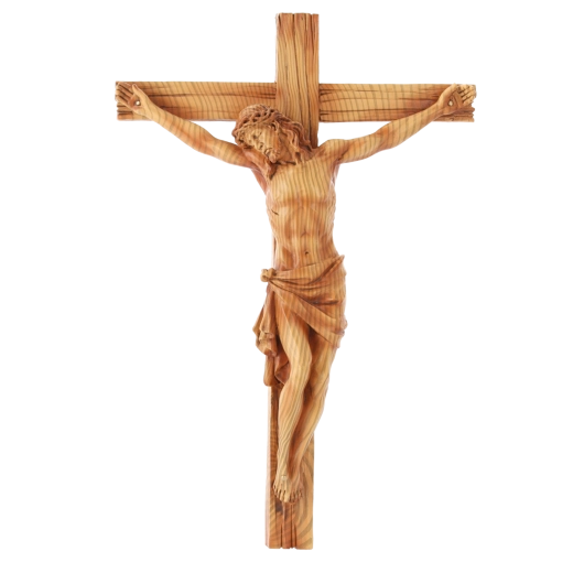 Krzyż wiszący z figurą Jezusa, poliresin, 24 × 6,5 × 36 cm