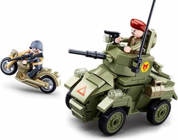 Sluban II wojna światowa mały opancerzony pojazd klocki