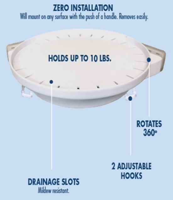 Obrotowa narożna półka