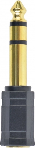 Adapter audio 6,35 mm TRS (męski) na 3,5 mm jack (żeński) – pozłacany