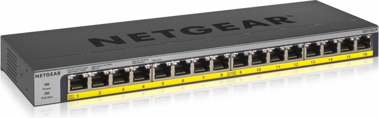 netgear gs116lp niezarządzalny 16‑portowy gigabitowy switch poe+