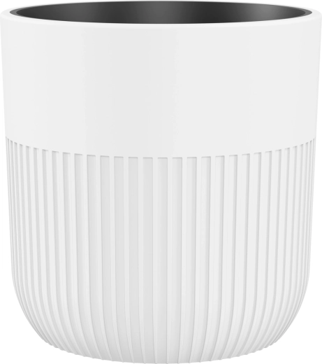 Donica Luca 30 cm biała z wkładem