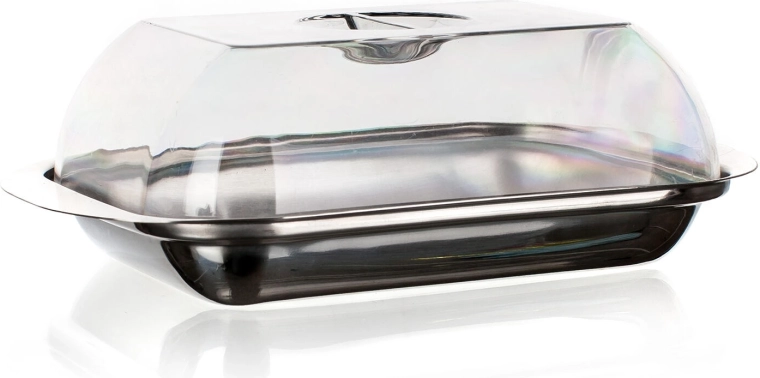 Maselniczka CULINARIA ze stali nierdzewnej z przezroczystą pokrywką 17,8 × 11 × 5,5 cm