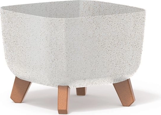 Donica Gracia Square Eco Wood 24 × 24 cm – biała