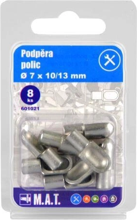 Wsporniki półek 7 × 10/13 mm (8 szt.)