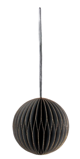 Papierowe szare ozdoby świąteczne 7 cm, zestaw 4 szt.