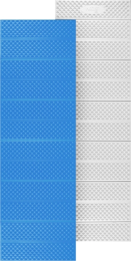 Składana karimata piankowa z warstwą refleksyjną niebieska